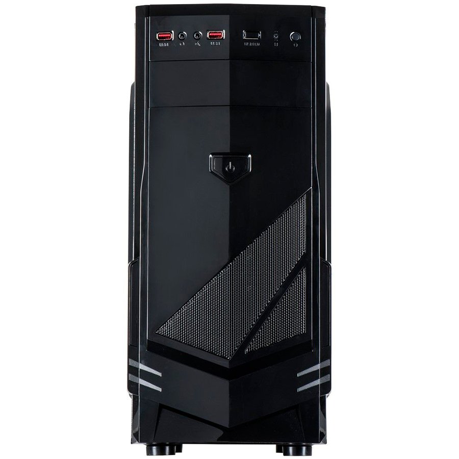 Chassis INTER-TECH B-30 Black Midi Tower, ATX, 2xUSB2.0, HD-audio, PSU optional
