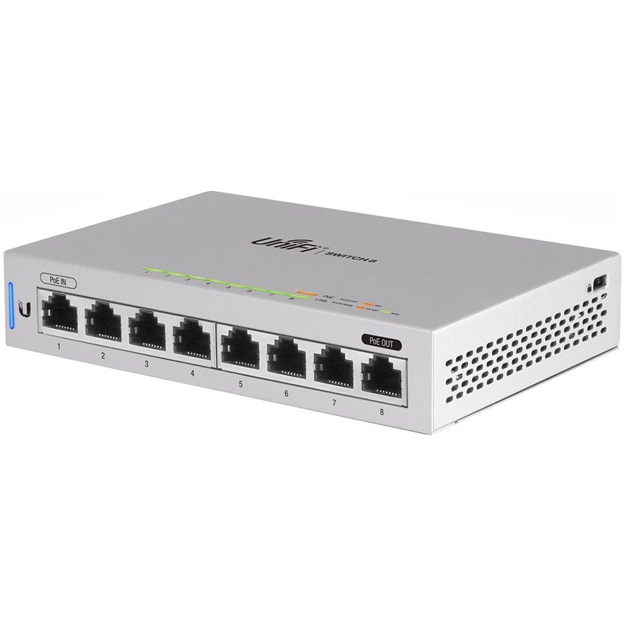 Ubiquiti 8-Port Fully Managed Gigabit Switch with POE passthrough, 5-pack, power supply not included
