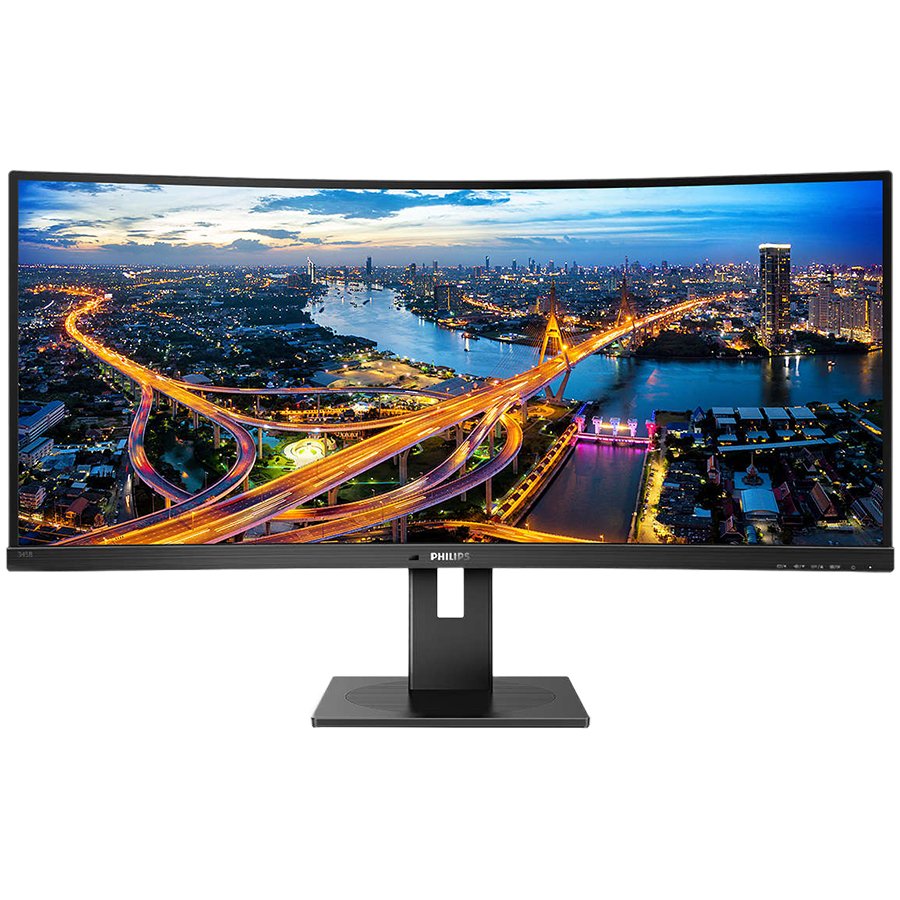 Philips 345B1C ukrivljen poslovni monitor - 86.4cm (34"), UWQHD (3440 x 1440), VA, 1500R, 100Hz, 5ms, Adaptive sync, USB razdelilnik, 2x HDMI 2.0, 1x DP 1.2