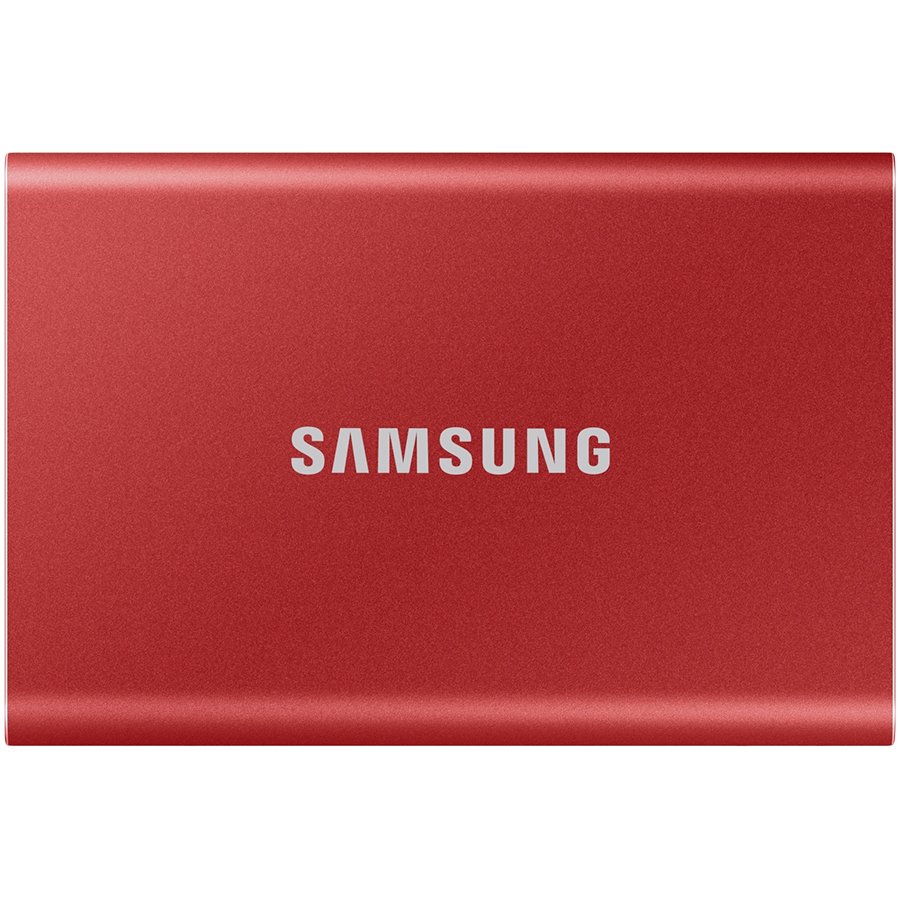 Samsung SSD T7 External 1TB, USB 3.2, 1050/1000 MB/s, included USB Type C-to-C and Type C-to-A cables, 3 yrs, metallic red