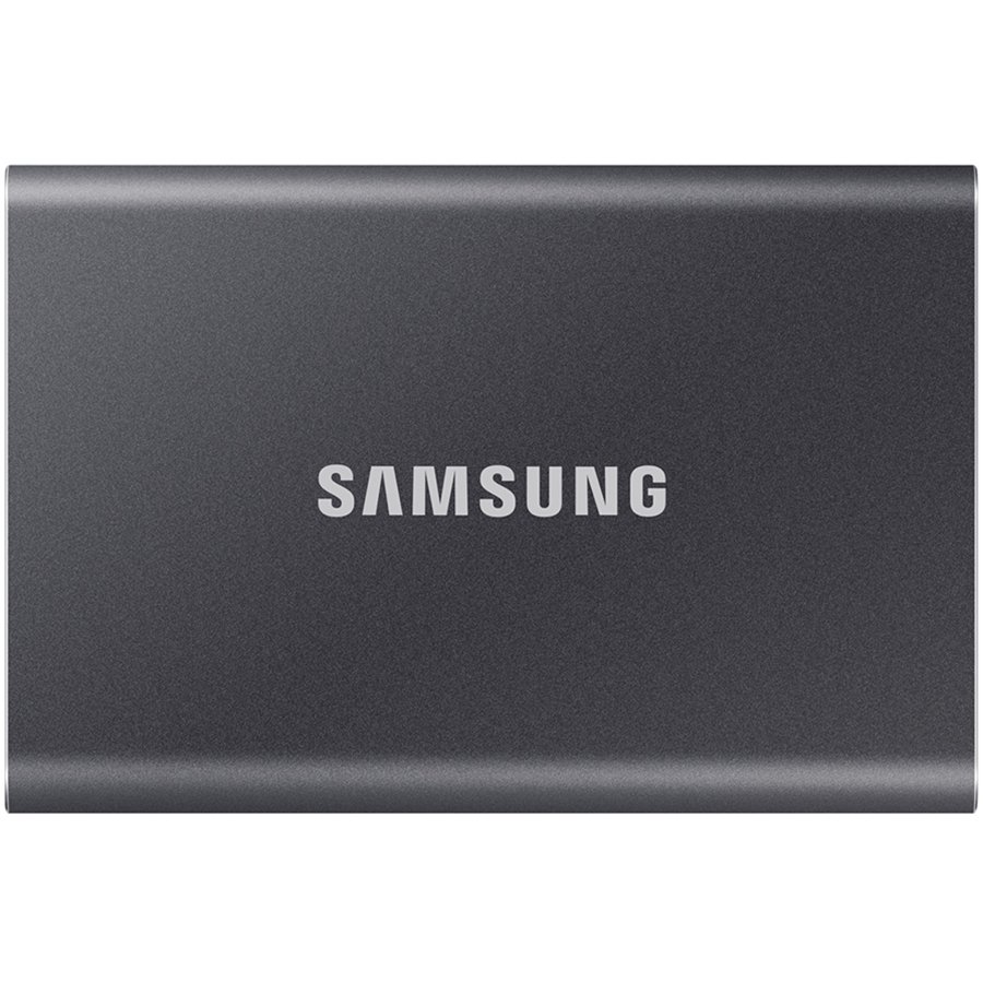 Samsung SSD T7 External 500GB, USB 3.2, 1050/1000 MB/s, included USB Type C-to-C and Type C-to-A cables, 3 yrs, iron gray