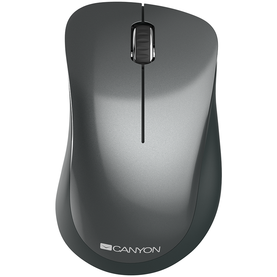 Canyon 2.4 GHz Wireless mouse ,with 3 buttons, DPI 1200, Battery:AAA*2pcs,Black,67*109*38mm,0.063kg