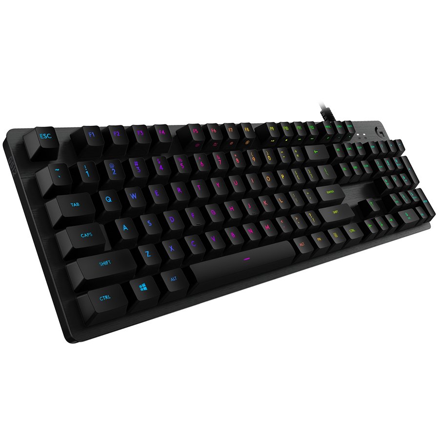 LOGITECH G512 Corded LIGHTSYNC Mechanical Gaming Keyboard - CARBON - NORDIC - USB - TACTILE