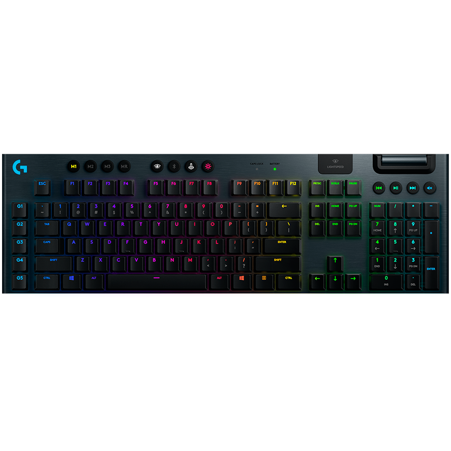 LOGITECH G915 LIGHTSPEED Wireless Mechanical Gaming Keyboard - CARBON - NORDIC - LINEAR