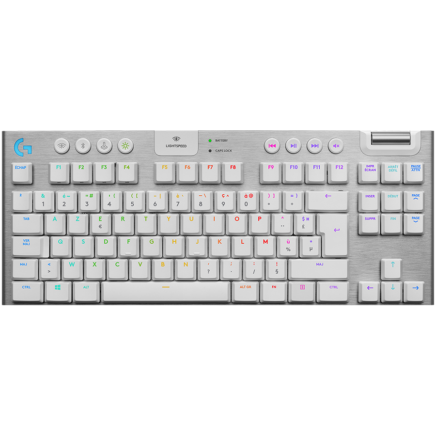 LOGITECH G915 TKL LIGHTSPEED Wireless Mechanical Gaming Keyboard - WHITE - NORDIC - TACTILE
