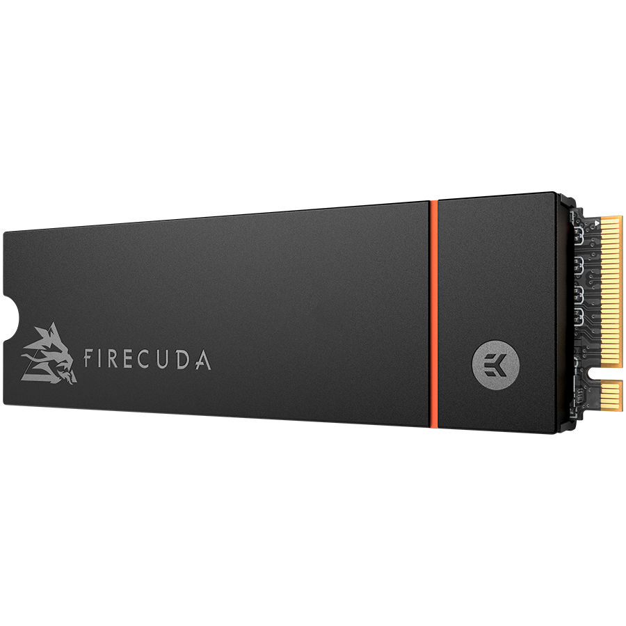 Seagate FireCuda 530 Heatsink, 1TB SSD, M.2 2280 PCIe 4.0 NVMe, Read/Write: 7,300 / 6,000 MB/s