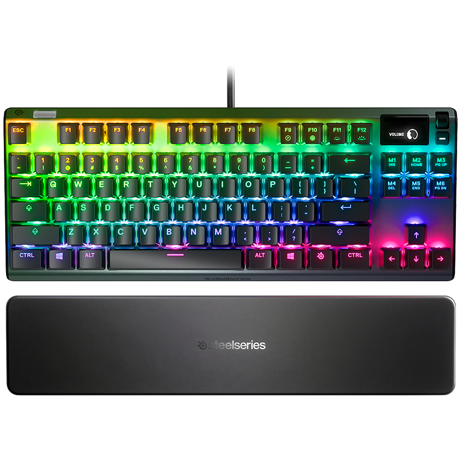 SteelSeries I Apex Pro Mini US I Gaming Keyboard I Mechanical / OmniPoint 2.0 adjustable switches / 11x quicker response and 10x swifter actuation / Per-key sensitivity customisation 