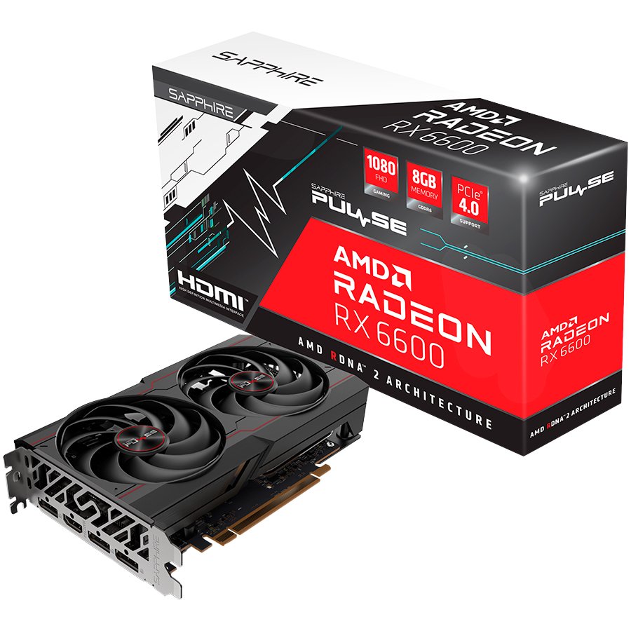 Sapphire Grafička karta  Pulse AMD Radeon RX 6600 Gaming 8GB  GDDR6 - 11310-01-20G HDMI/3xDP