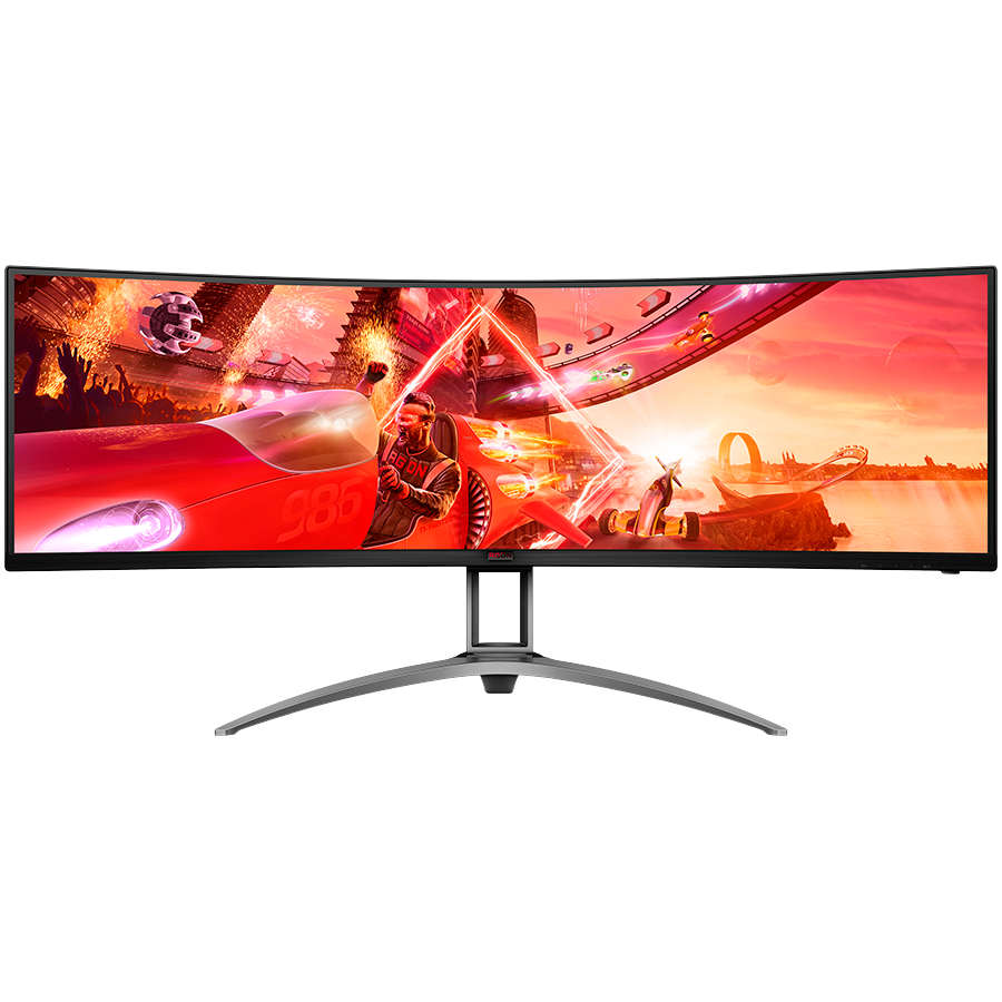 AOC MONITOR LED AG493UCX2, 49",56.8x119.4cm, VA SUPER ultrawide (32:9) 5120x1440, 5K, 1ms, 165hz, 550cd/m2, DisplayHDR 1000, sRGB 131%, 8 Bit, Freesync Premium Pro, G-Sync Compatible, Vesa 10