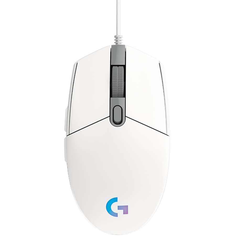 MOUSE USB OPTICAL G102 LIGHTSY/WHITE 910-005824 LOGITECH