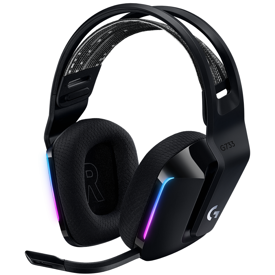 LOGITECH Brezžične Slušalke G733 LIGHTSPEED, Črna