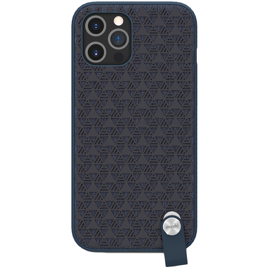 MOSHI Altra Slim Hardshell Case With Strap for iPhone 12 Pro Max (SnapTo) - Midnight Blue