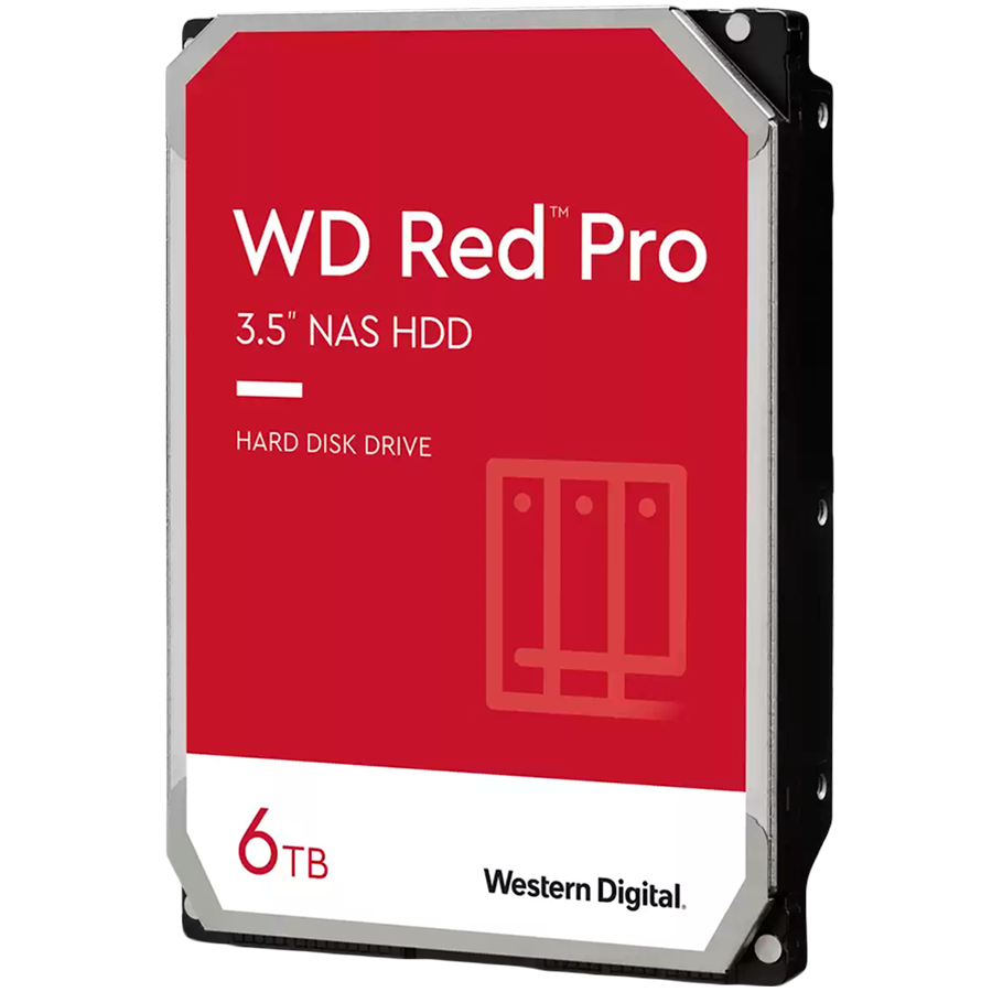 HDD Desktop WD Red Pro (3.5', 6TB, 256MB, 7200 RPM, SATA 6 Gb