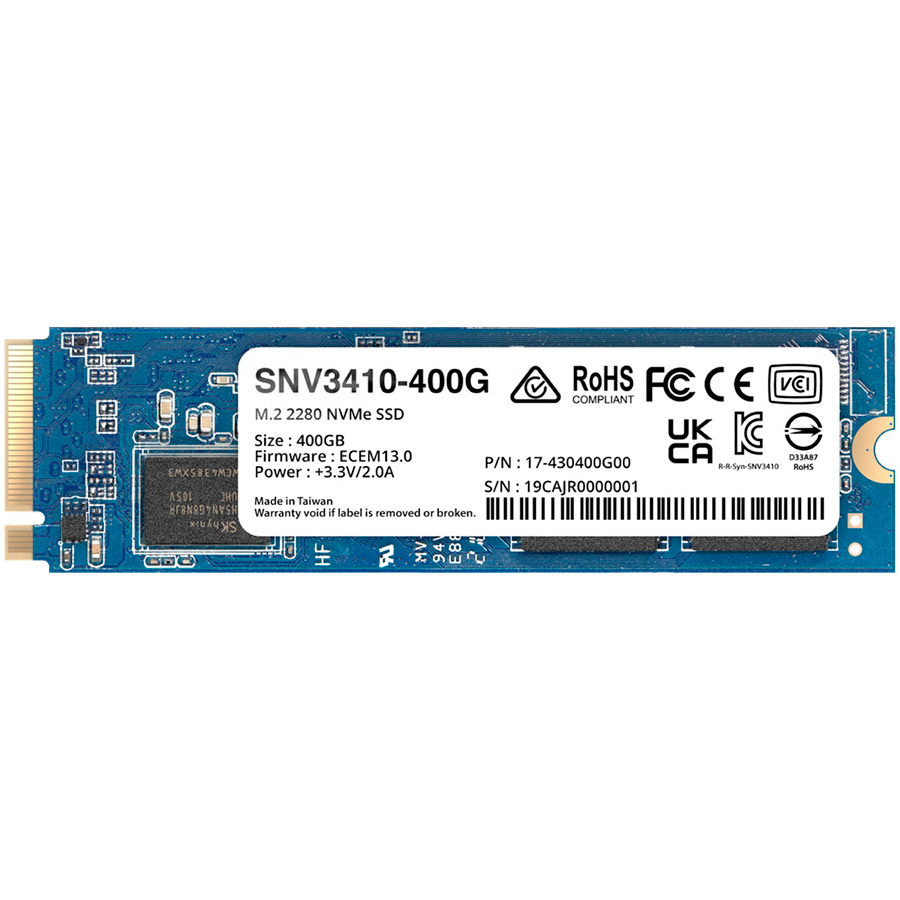 Synology 400GB SNV3410 NVMe M.2 2280 SSD