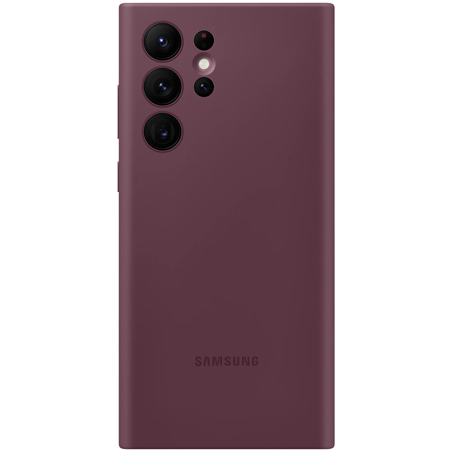 Samsung Galaxy S22 Ultra Silicone Cover Burgundy