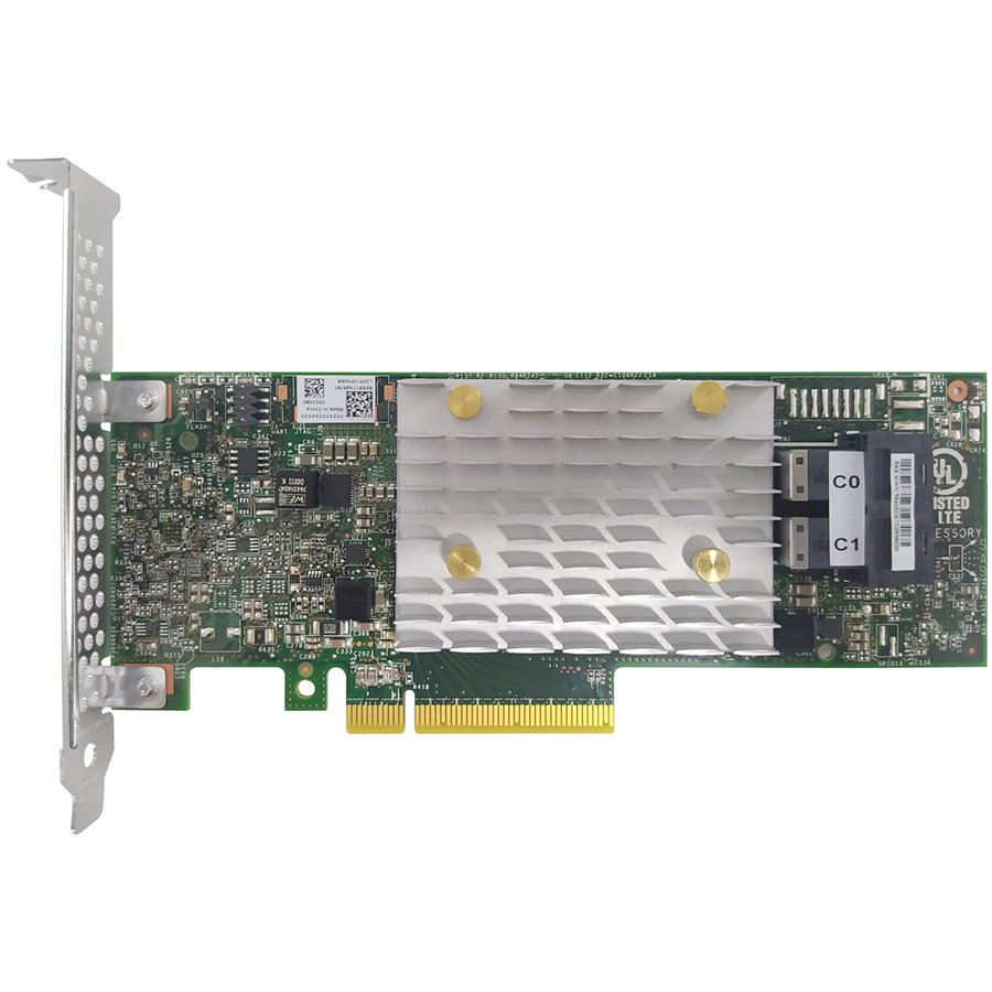 Lenovo ThinkSystem RAID 5350-8i PCIe 12Gb Adapter; 	SAS, SATA;  RAID levels 0, 1, 10, 5, JBOD;