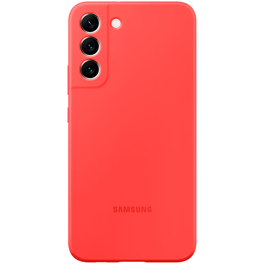 Samsung Galaxy S22+ Silicone Cover Coral Red