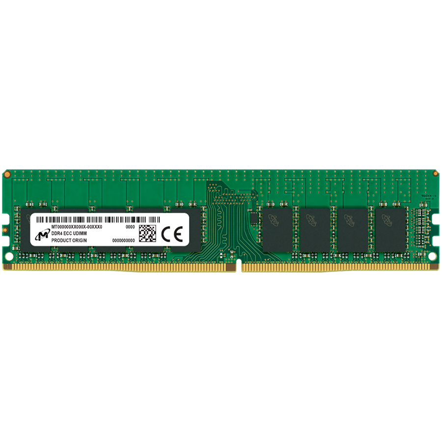 Micron DDR4 ECC UDIMM 32GB 2Rx8 3200 CL22 (16Gbit) (Single Pack)