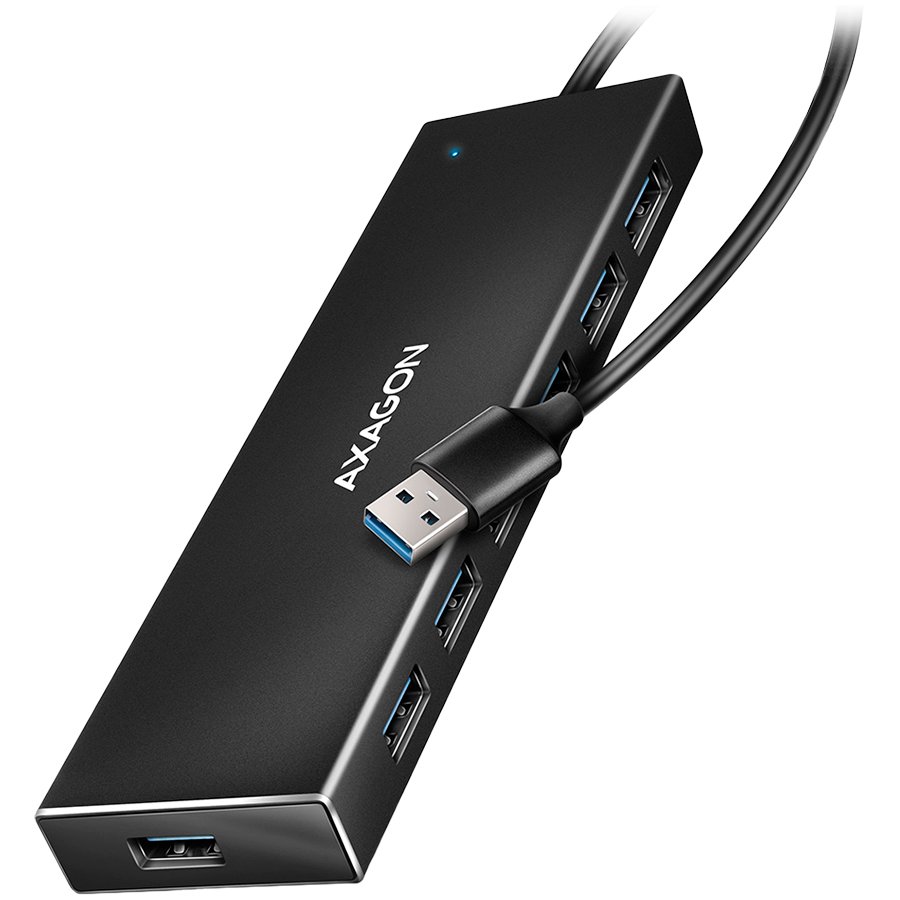 I/O HUB USB3.2 7PORT FLAT/1M HUE-F7A AXAGON