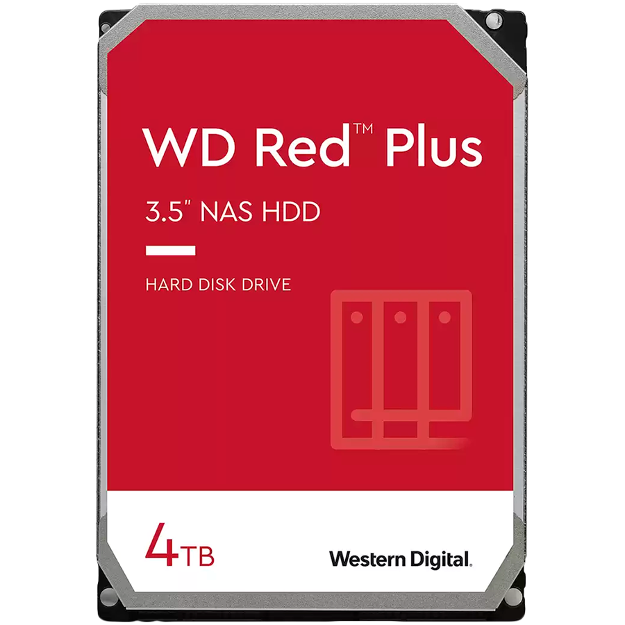 HDD NAS WD Red Plus (3.5', 4TB, 256MB, 5400 RPM, SATA 6 Gb