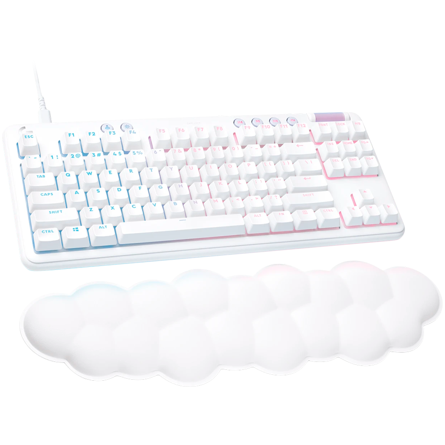 LOGITECH G713 TKL Corded Gaming Keyboard - OFF WHITE - USB - US INT'L - TACTILE