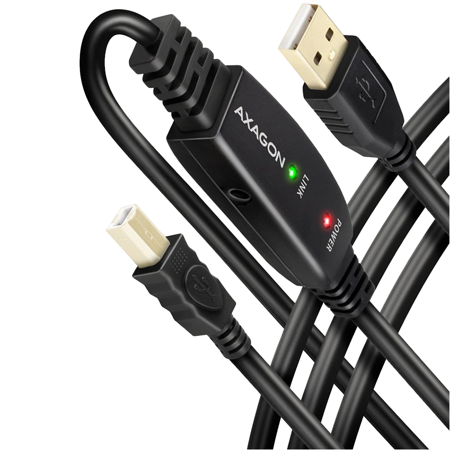 CABLE USB2.0 A-M/B-M ACTIVE/10M ADR-210B AXAGON