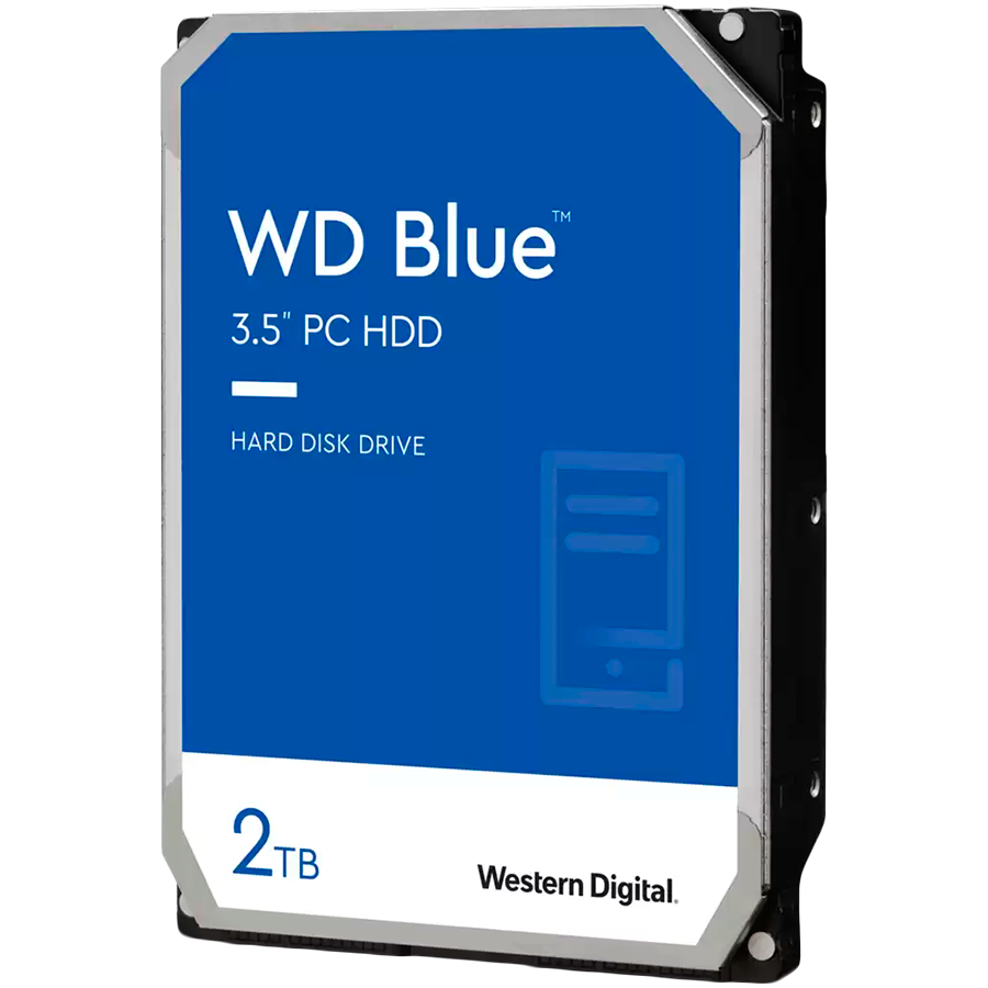 HDD|WESTERN DIGITAL|Blue|2TB|SATA 3.0|64 MB|5400 rpm|3,5"|WD20EARZ