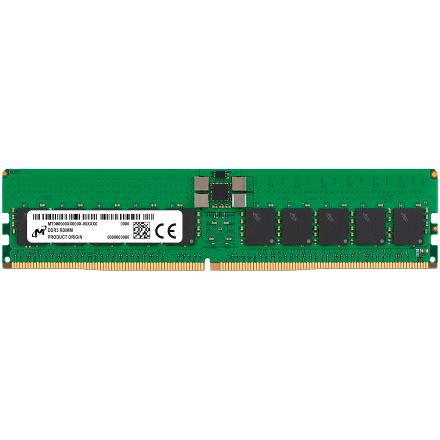 Micron DDR5 RDIMM 32GB 2Rx8 4800 CL40 (16Gbit) pomnilnik za strežnik