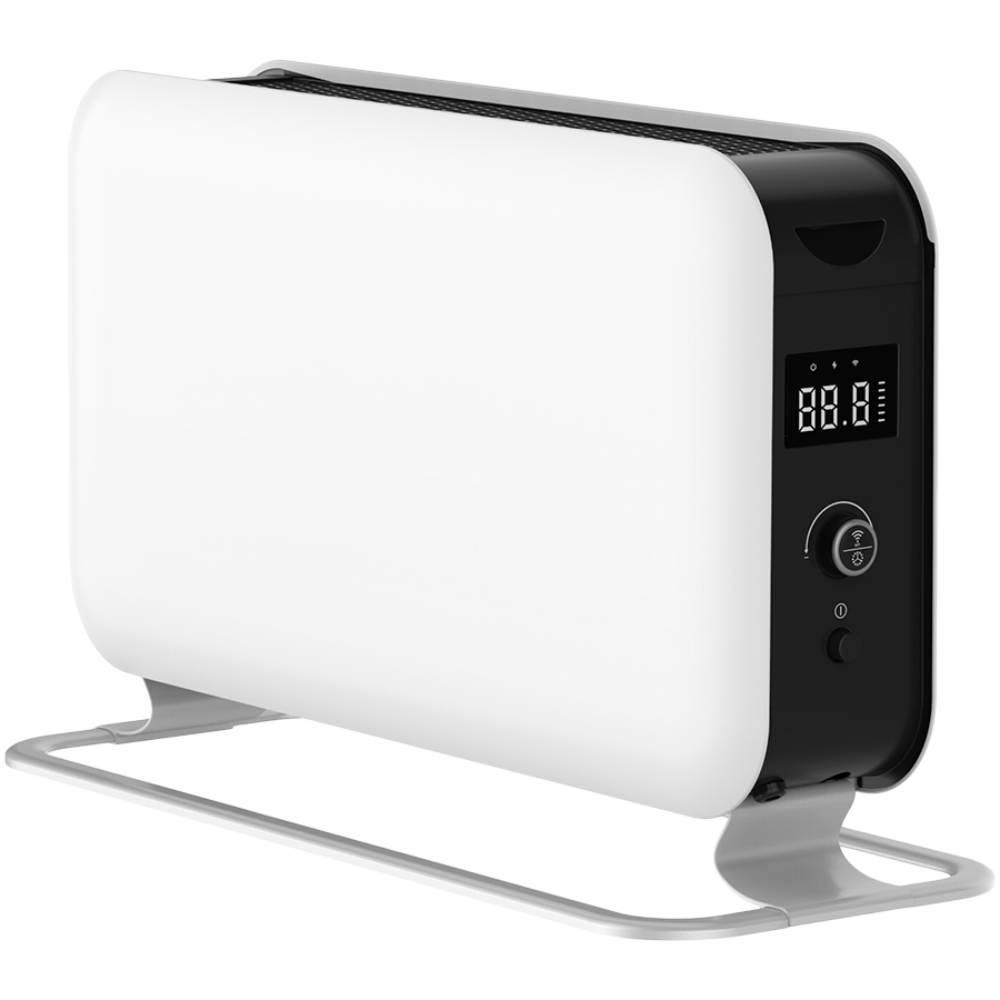 Mill WiFI Gen. 3 1500W portable convection heater, LED display, steel fronts, alu feet, x aluminum heating element, thermostat: Millheat APP + WiFi + Bluetooth. 1 effect level: 1500W image