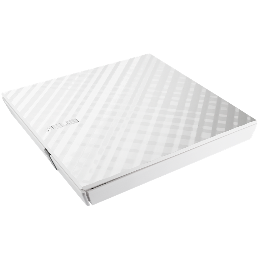 ASUS SDRW-08D2S-U LITE - prenosni 8X DVD zapisovalec z M-DISC podporo za doživljenjsko varnostno kopiranje podatkov, združljiv z Windows in Mac OS (Bela)