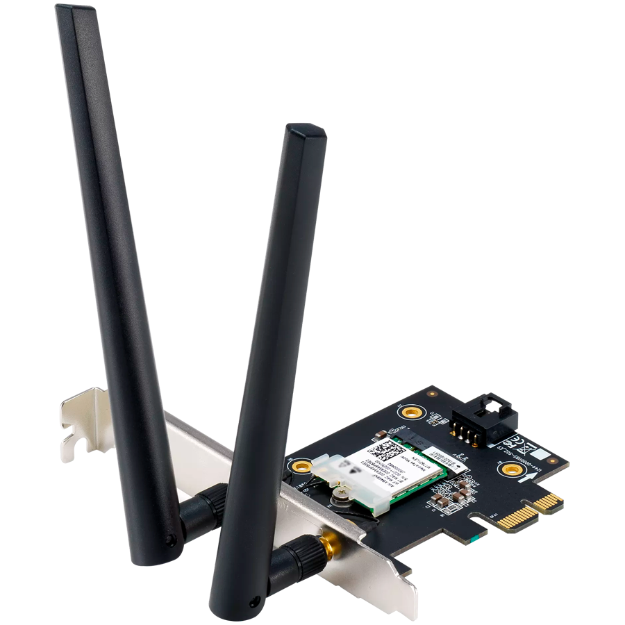 ASUS PCE-AX1800 Dual-Band WiFi 6 (802.11ax), Bluetooth 5.2, omrežna varnost WPA3, OFDMA in MU-MIMO, PCIe adapter