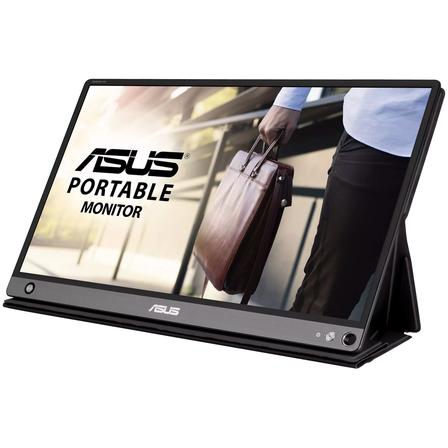 ASUS ZenScreen GO MB16AHP prenosni monitor - 39,62cm (16''/15,6'' vidno), FHD (1920 x 1080), IPS, USB Type-C, Micro-HDMI, vgrajena baterija