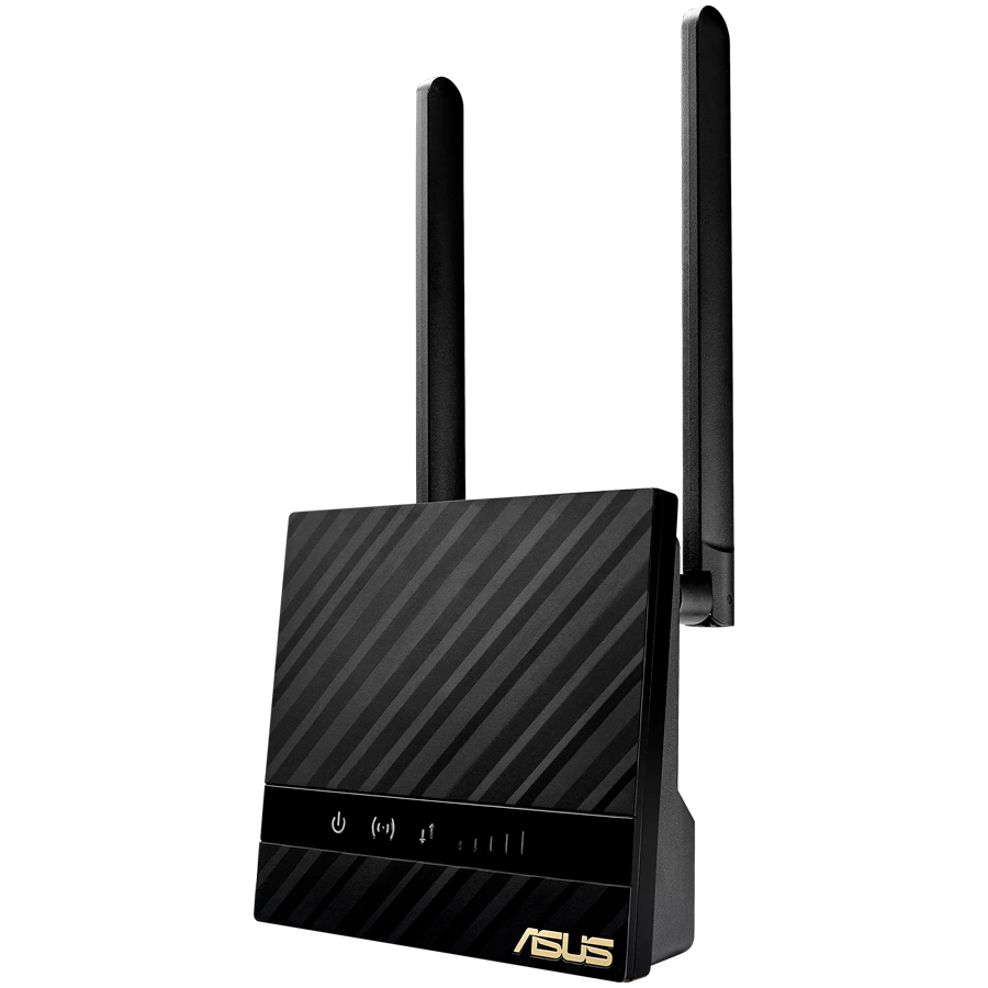 ASUS 4G-N16 N300 WiFi4 (802.11n) LTE Modem Usmerjevalnik, 4G LTE za hitrosti interneta do 150 Mbps, žični LAN Ethernet priključek, Vključi-in-Surf! Enostavna namestitev in uporaba
