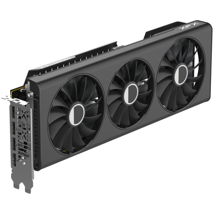 XFX AMD RX-7700XT QICK319 BLACK 12GB GDDR6 192bit, 2599 MHz / 18 Gbps, 3x DP, 1x HDMI, 3 fan, 2 slot