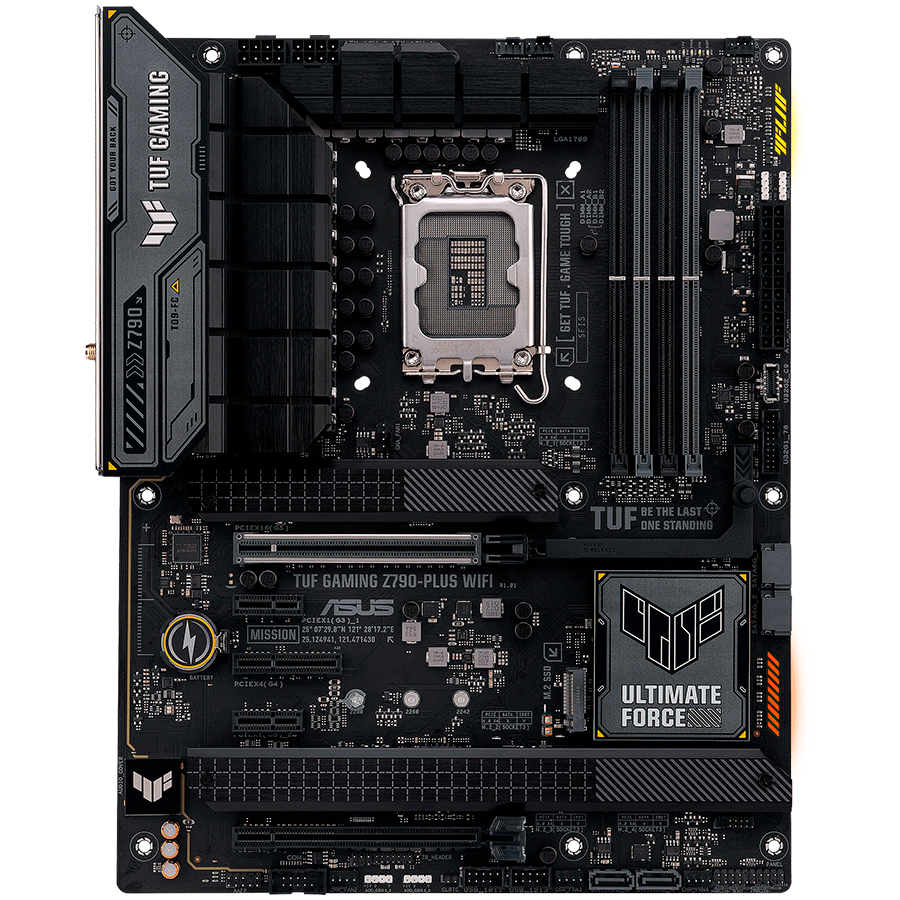 ASUS TUF GAMING Z790-PLUS WIFI LGA1700 ATX osnovna plošča - Intel Z790, 4xDDR5, 4xM.2, 4xSATA, 2.5Gb LAN, WiFi 6E, BT, 1xDP, 1xHDMI, Aura Sync