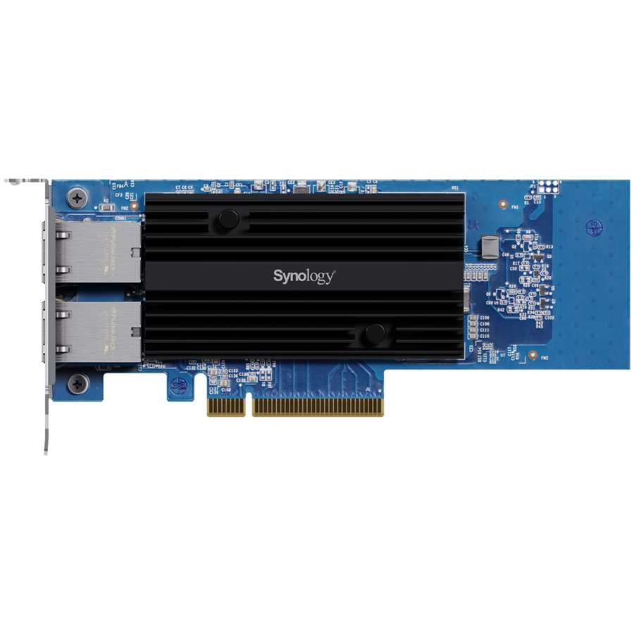 Dual-port 10GbE 10GBASE-T add-in card for Synology systems