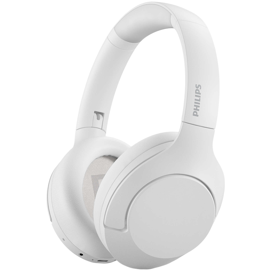 PHILIPS Wireless headphones TAH8506WT/00 - Adaptive ANC, Noise Cancelling Pro, Bluetooth MultiPoint, up to 60hrs play time, touch control, white