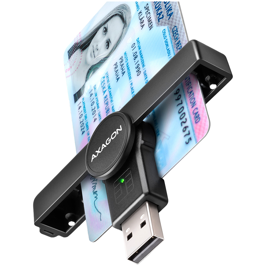 CARD READER POCKET SMARTCARD/USB2.0 CRE-SMPA AXAGON
