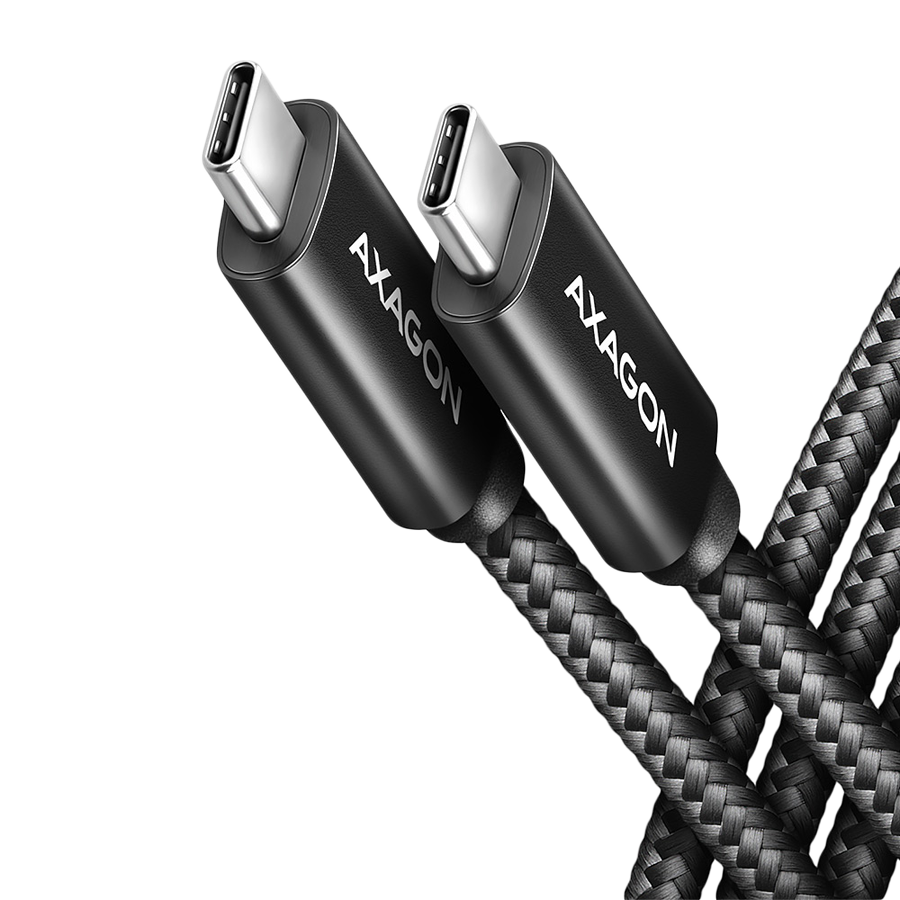 AXAGON BUCM4X-CM10AB NewGEN+ cable USB-C <-> USB-C, 1m, USB4 Gen 3×2,