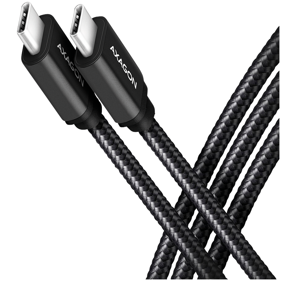 CABLE USB-C TO USB-C 1M 60W/BLACK BUCM3-CM10AB AXAGON