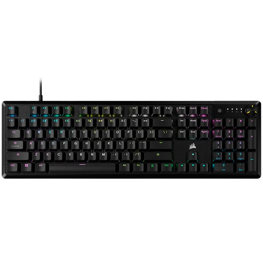 CORSAIR K70 CORE RGB Mehanična Tipkovnica, MLX Red Linear Stikala, črna