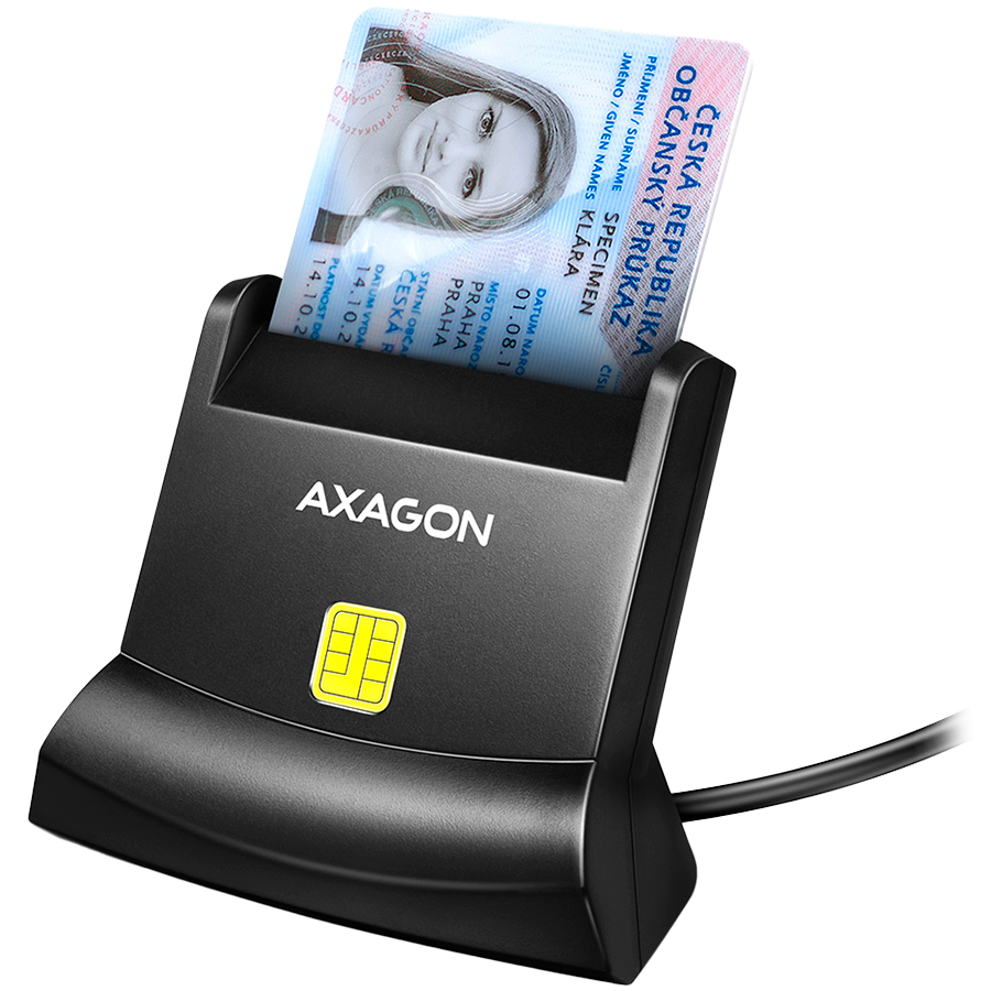 CARD READER STAND SMARTCARD/ID/USB2.0 1.3M CRE-SM4N AXAGON