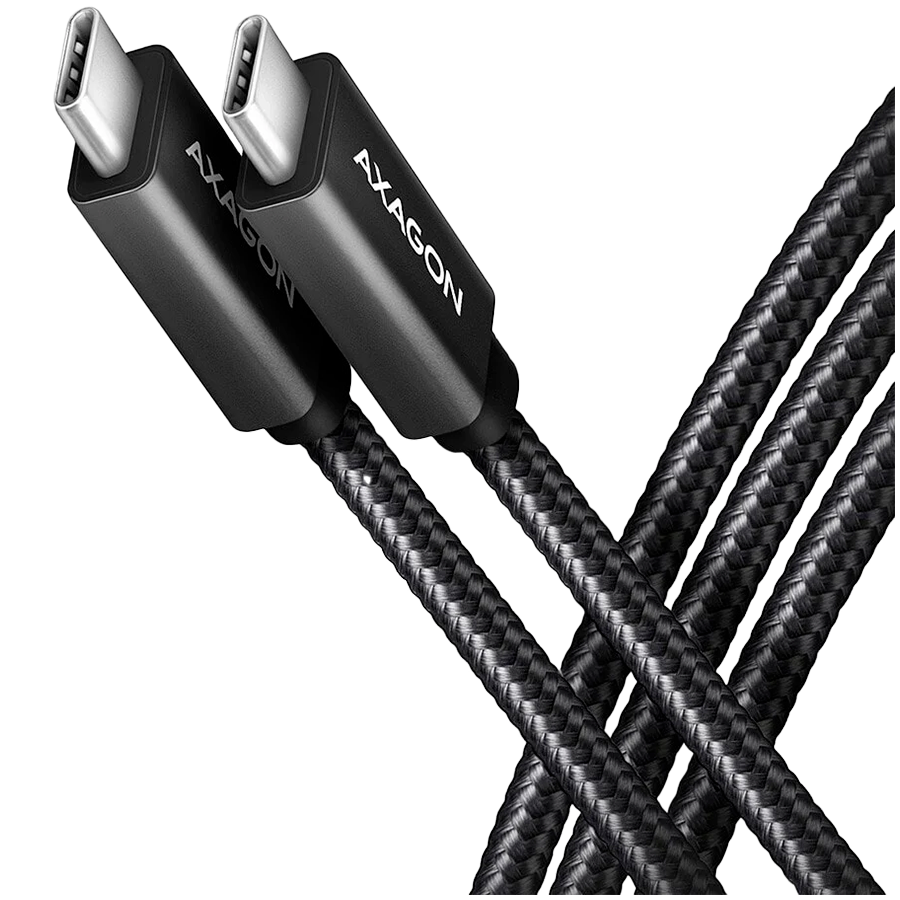 CABLE USB-C TO USB-C 2M 240W/BRAID BLK BUCM2-CM20AB AXAGON