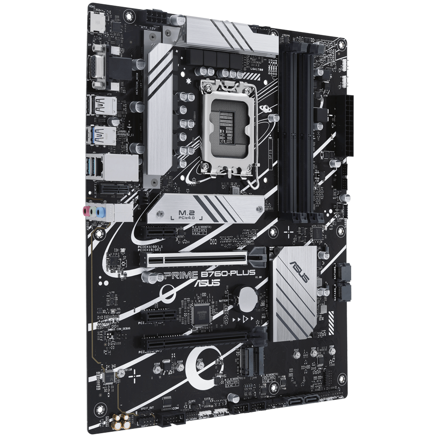 ASUS MB LGA1700 B760 Chipset 4 x DIMM DDR5 1 x DisplayPort 1 x VGA port 1 x HDMI™ port 3 x M.2 4 x SATA ATX Form Factor