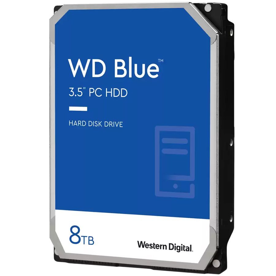HDD|WESTERN DIGITAL|Blue|8TB|256 MB|5640 rpm|3,5"|WD80EAAZ