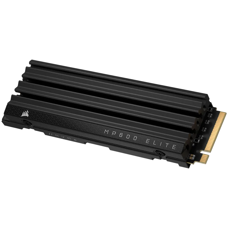 CORSAIR MP600 ELITE 1TB Gen4 PCIe x4 NVMe M.2 SSD with heatsink (r/w: 7000/6200MB/s)
