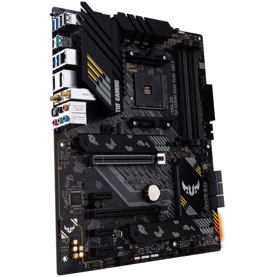 ASUS TUF GAMING B550-PLUS WIFI II AM4 ATX osnovna plošča - AMD B550, 4xDDR4, 2xM.2, 6xSATA, 2.5Gb LAN, WiFi 6, BT, 1xDP, 1xHDMI, Aura Sync