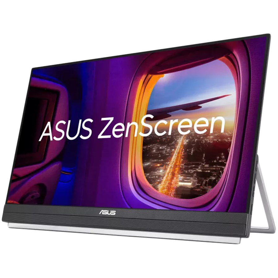 ASUS ZenScreen MB229CF Prenosni Monitor - 22" (21.5" viewable), FHD (1920 x 1080), IPS technology, 100Hz, USB-C PD 60W, Speakers, Carrying handle/kickstand design, C-clamp, Partition hook, Sub-woofer, 2.1 channel audio, Green Sustainability