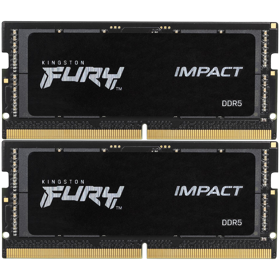 Kingston DRAM 32GB 6400MT/s DDR5 CL38 SODIMM (Kit of 2) FURY Impact XMP
