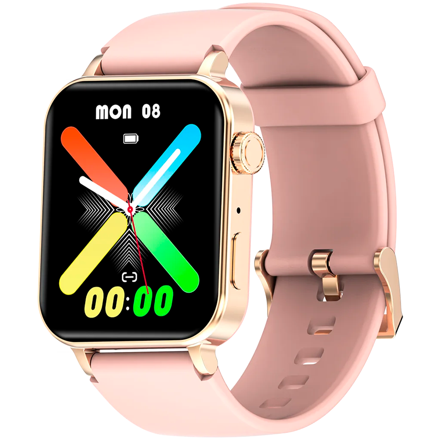 Blackview R30 Pro Fitness Smartwatch, 1.83-inch HD,220mAh Battery, 24-hour SpO2 Detection + Heart Rate Monitoring, Monitor Sleep status, Calls and SMS notification, Pink